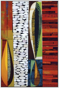 60093_FW4_- titled 'Paso-doble' by artist Rex Ray - Wall Art Print on Textured Fine Art Canvas or Paper - Digital Giclee reproduction of art painting. Red Sky Art is India's Online Art Gallery for Home Decor - R1258