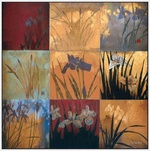 222009_FW5 'Iris Nine Patch II' by artist Don Li-Leger - Wall Art Print on Textured Fine Art Canvas or Paper - Digital Giclee reproduction of art painting. Red Sky Art is India's Online Art Gallery for Home Decor - 111_4008
