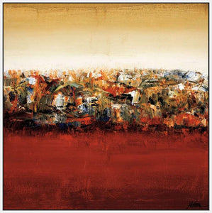 222013_FW5 'Red Lake' by artist Yehan Wang - Wall Art Print on Textured Fine Art Canvas or Paper - Digital Giclee reproduction of art painting. Red Sky Art is India's Online Art Gallery for Home Decor - 111_4047