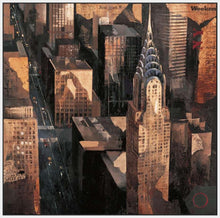 222242_FW5 'Chrysler Building View' by artist Marti Bofarull - Wall Art Print on Textured Fine Art Canvas or Paper - Digital Giclee reproduction of art painting. Red Sky Art is India's Online Art Gallery for Home Decor - 111_BMP318