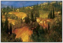 222329_FW5 'Hillside - Tuscany' by artist Philip Craig - Wall Art Print on Textured Fine Art Canvas or Paper - Digital Giclee reproduction of art painting. Red Sky Art is India's Online Art Gallery for Home Decor - 111_POD5099