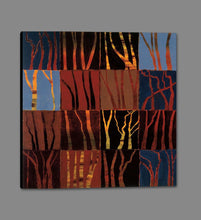 222047_GS1 'Red Trees I' by artist Gail Altschuler - Wall Art Print on Textured Fine Art Canvas or Paper - Digital Giclee reproduction of art painting. Red Sky Art is India's Online Art Gallery for Home Decor - 111_12054