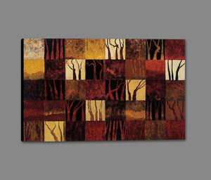 222016_GS1 'Dark Trees' by artist Gail Altschuler - Wall Art Print on Textured Fine Art Canvas or Paper - Digital Giclee reproduction of art painting. Red Sky Art is India's Online Art Gallery for Home Decor - 111_4066