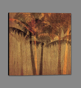 222238_GS1 'Sunset Palms II' by artist Amori - Wall Art Print on Textured Fine Art Canvas or Paper - Digital Giclee reproduction of art painting. Red Sky Art is India's Online Art Gallery for Home Decor - 111_APP118