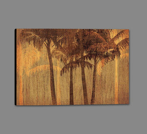 222239_GS1 'Sunset Palms III' by artist Amori - Wall Art Print on Textured Fine Art Canvas or Paper - Digital Giclee reproduction of art painting. Red Sky Art is India's Online Art Gallery for Home Decor - 111_APP119