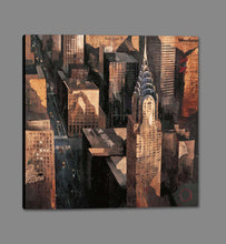 222242_GS1 'Chrysler Building View' by artist Marti Bofarull - Wall Art Print on Textured Fine Art Canvas or Paper - Digital Giclee reproduction of art painting. Red Sky Art is India's Online Art Gallery for Home Decor - 111_BMP318