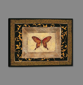 222263_GS1 'Winged Ornament I' by artist Alan Hayes - Wall Art Print on Textured Fine Art Canvas or Paper - Digital Giclee reproduction of art painting. Red Sky Art is India's Online Art Gallery for Home Decor - 111_HAP113