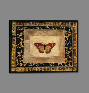222264_GS1 'Winged Ornament II' by artist Alan Hayes - Wall Art Print on Textured Fine Art Canvas or Paper - Digital Giclee reproduction of art painting. Red Sky Art is India's Online Art Gallery for Home Decor - 111_HAP114