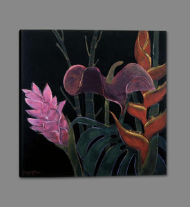 222267_GS1 'In Bloom I' by artist Pegge Hopper - Wall Art Print on Textured Fine Art Canvas or Paper - Digital Giclee reproduction of art painting. Red Sky Art is India's Online Art Gallery for Home Decor - 111_HPP100