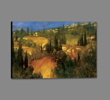 222329_GS1 'Hillside - Tuscany' by artist Philip Craig - Wall Art Print on Textured Fine Art Canvas or Paper - Digital Giclee reproduction of art painting. Red Sky Art is India's Online Art Gallery for Home Decor - 111_POD5099