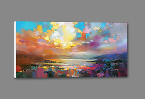 45101_GS1_ - titled 'Marina' by artist Scott Naismith - Wall Art Print on Textured Fine Art Canvas or Paper - Digital Giclee reproduction of art painting. Red Sky Art is India's Online Art Gallery for Home Decor - 55_WDC93159