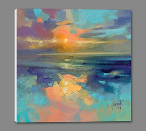 45137_GS1_ - titled 'Cerulean Cyan Study' by artist Scott Naismith - Wall Art Print on Textured Fine Art Canvas or Paper - Digital Giclee reproduction of art painting. Red Sky Art is India's Online Art Gallery for Home Decor - 55_WDC98169