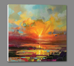 45140_GS1_ - titled 'Optimism Sunrise Study' by artist Scott Naismith - Wall Art Print on Textured Fine Art Canvas or Paper - Digital Giclee reproduction of art painting. Red Sky Art is India's Online Art Gallery for Home Decor - 55_WDC98173