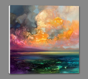 45159_GS1_ - titled 'Isle of Jura Emerges' by artist Scott Naismith - Wall Art Print on Textured Fine Art Canvas or Paper - Digital Giclee reproduction of art painting. Red Sky Art is India's Online Art Gallery for Home Decor - 55_WDC98245