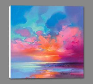 45183_GS1_ - titled 'Creation of Blue 2' by artist Scott Naismith - Wall Art Print on Textured Fine Art Canvas or Paper - Digital Giclee reproduction of art painting. Red Sky Art is India's Online Art Gallery for Home Decor - 55_WDC98358