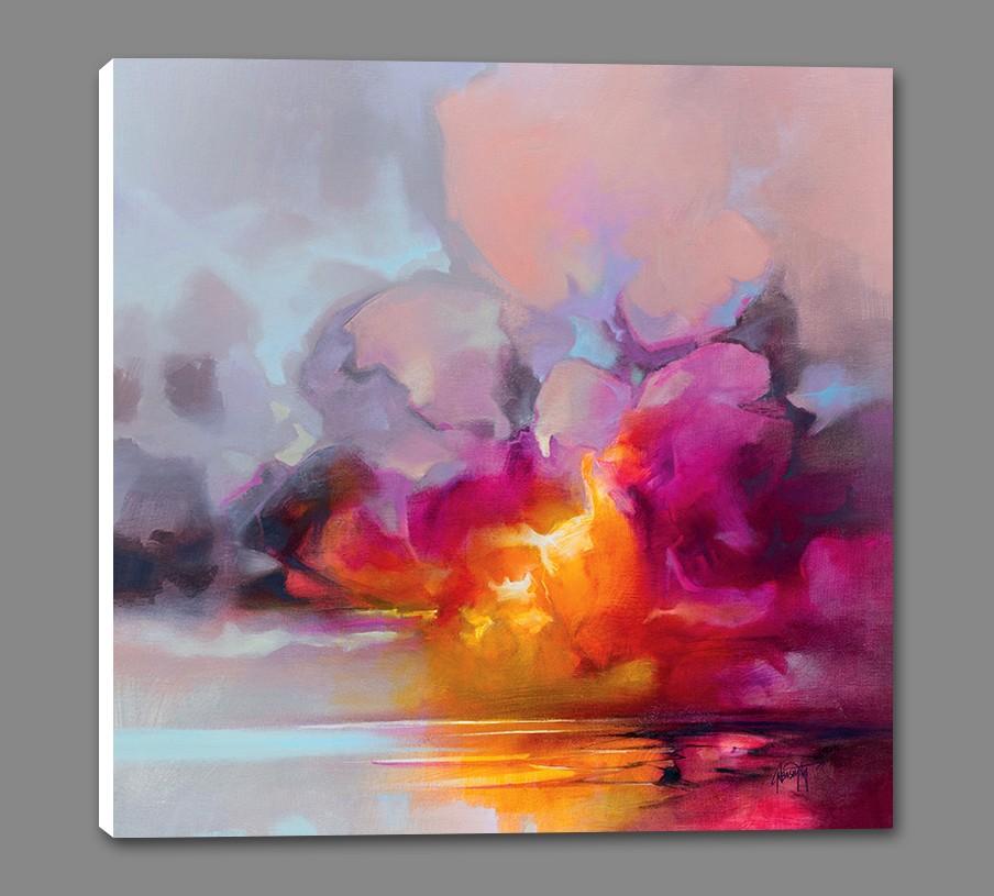 45184_GS1_ - titled 'Cumulus Cluster' by artist Scott Naismith - Wall Art Print on Textured Fine Art Canvas or Paper - Digital Giclee reproduction of art painting. Red Sky Art is India's Online Art Gallery for Home Decor - 55_WDC98359
