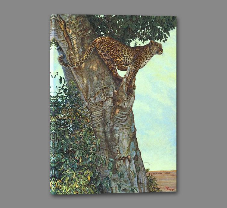 60084_GS1_- titled 'On the Lookout' by artist Kalon Baughan - Wall Art Print on Textured Fine Art Canvas or Paper - Digital Giclee reproduction of art painting. Red Sky Art is India's Online Art Gallery for Home Decor - B1738