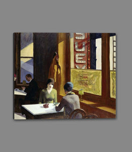 60256_GS1_- titled 'Chop Suey, 1929 ' by artist  Edward Hopper - Wall Art Print on Textured Fine Art Canvas or Paper - Digital Giclee reproduction of art painting. Red Sky Art is India's Online Art Gallery for Home Decor - H2208