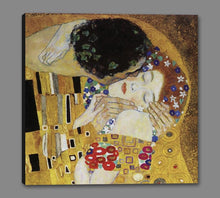 60162_GS1_- titled 'The Kiss (detail) ' by artist  Gustav Klimt - Wall Art Print on Textured Fine Art Canvas or Paper - Digital Giclee reproduction of art painting. Red Sky Art is India's Online Art Gallery for Home Decor - K350