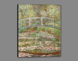 60200_GS1_- titled 'Water Lily Pond, 1899 ' by artist  Claude Monet - Wall Art Print on Textured Fine Art Canvas or Paper - Digital Giclee reproduction of art painting. Red Sky Art is India's Online Art Gallery for Home Decor - M2031