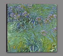 60164_GS1_- titled 'Jewelry Lilies ' by artist  Claude Monet - Wall Art Print on Textured Fine Art Canvas or Paper - Digital Giclee reproduction of art painting. Red Sky Art is India's Online Art Gallery for Home Decor - M2061