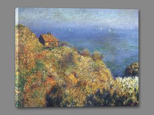 60223_GS1_- titled 'Fisherman’s Lodge at Varengeville ' by artist  Claude Monet - Wall Art Print on Textured Fine Art Canvas or Paper - Digital Giclee reproduction of art painting. Red Sky Art is India's Online Art Gallery for Home Decor - M2105