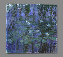 60031_GS1_- titled 'Blue Water Lilies, 1916-1919 ' by artist  Claude Monet - Wall Art Print on Textured Fine Art Canvas or Paper - Digital Giclee reproduction of art painting. Red Sky Art is India's Online Art Gallery for Home Decor - M3062