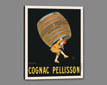 60203_GS1_- titled 'Cognac Pellisson' by artist Vintage Posters - Wall Art Print on Textured Fine Art Canvas or Paper - Digital Giclee reproduction of art painting. Red Sky Art is India's Online Art Gallery for Home Decor - V395