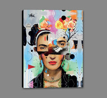 45193_GS1_- titled 'Kahlo Analytica' by artist Loui Jover - Wall Art Print on Textured Fine Art Canvas or Paper - Digital Giclee reproduction of art painting. Red Sky Art is India's Online Art Gallery for Home Decor - WDC100620